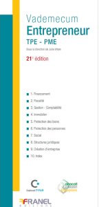 Couverture du vademecum des entrepreneurs
